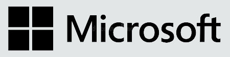 De afbeelding toont het Microsoft-logo, met een zwarte tekst 