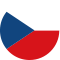 De afbeelding is van de vlag van Tsjechië. Het bestaat uit twee horizontale banden van wit (boven) en rood (onder), met een blauwe gelijkbenige driehoek die zich uitstrekt vanaf de hijszijde, wat qua eenvoud doet denken aan een minimalistisch moswand-ontwerp.